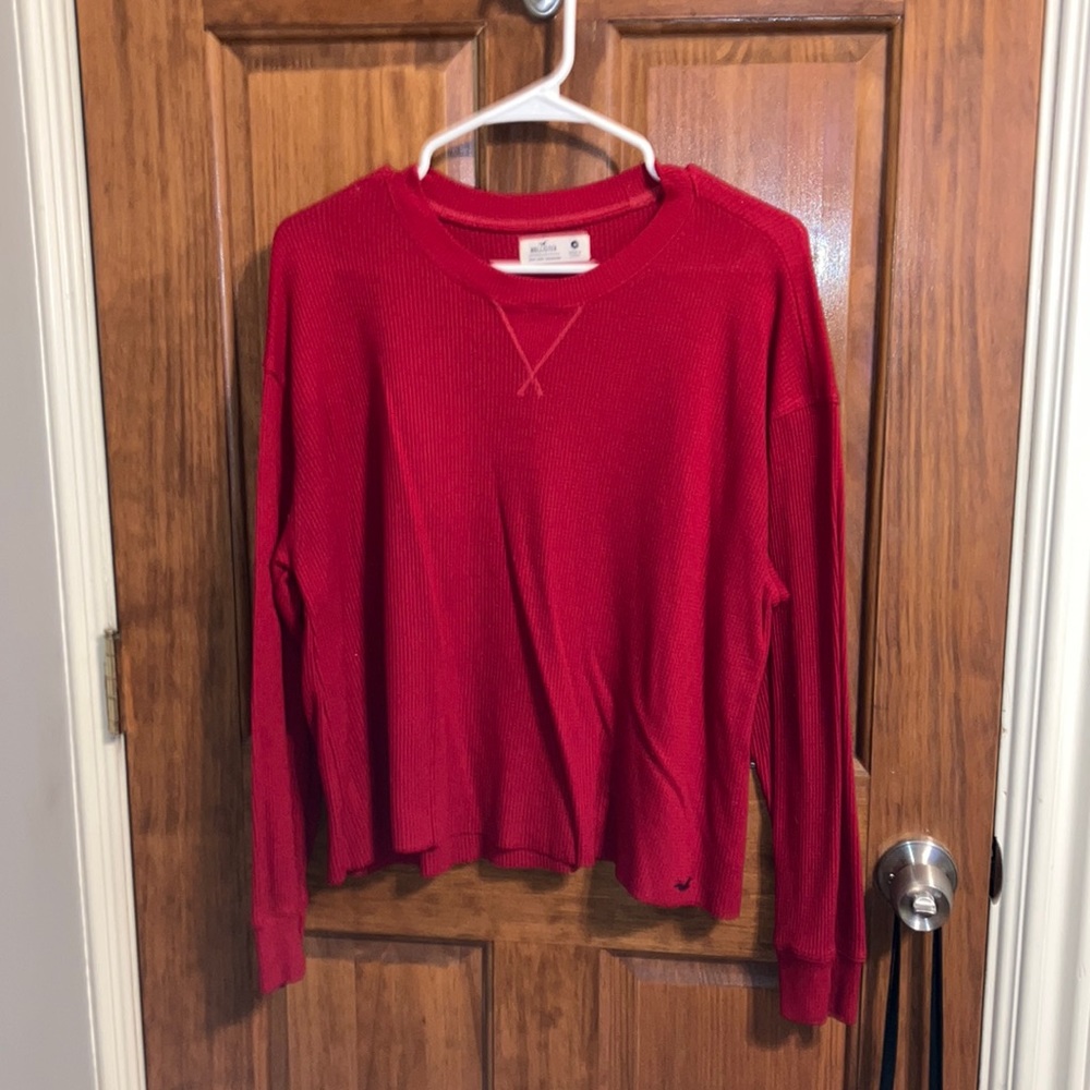 Hollister Waffle Knit Long Sleeve T-Shirt